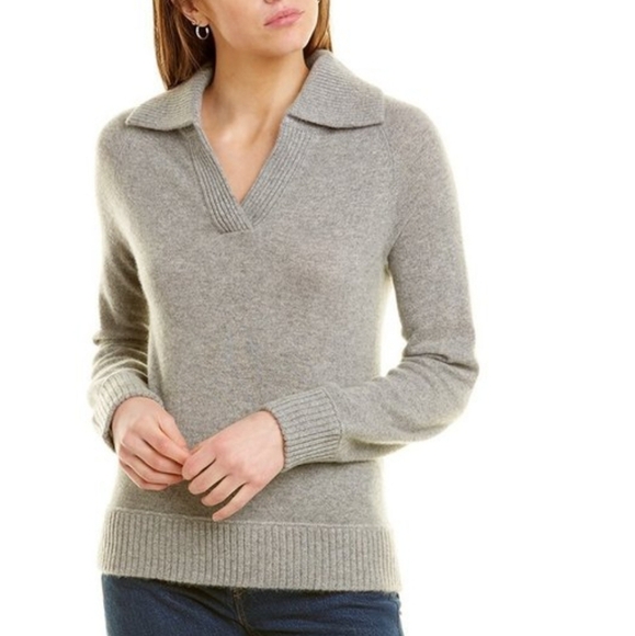 Madeleine Thompson Valloire Cashmere Polo Sweater - Picture 1 of 9